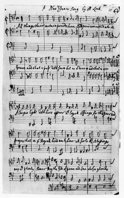 Music Score for a New Year